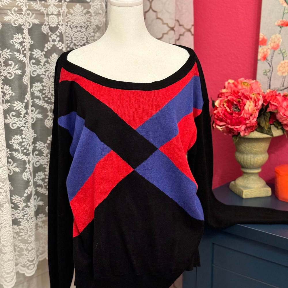 new york and company multicolor sweater